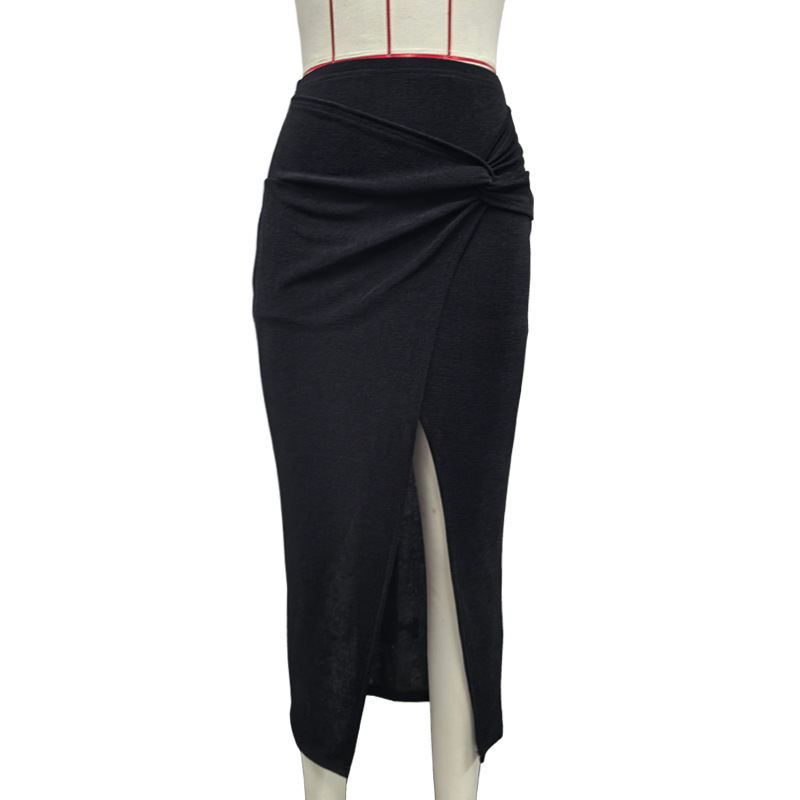 スリムフィットツイストミディスカート - 画像 (3)